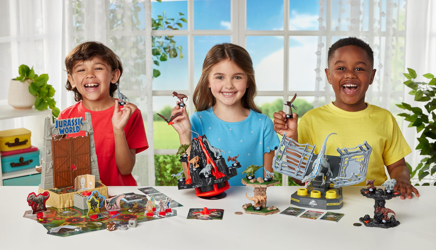 Epoch Games Jurassic World T. Rex Panic - Action-Packed Tabletop Dinosaur Game For Ages 5+