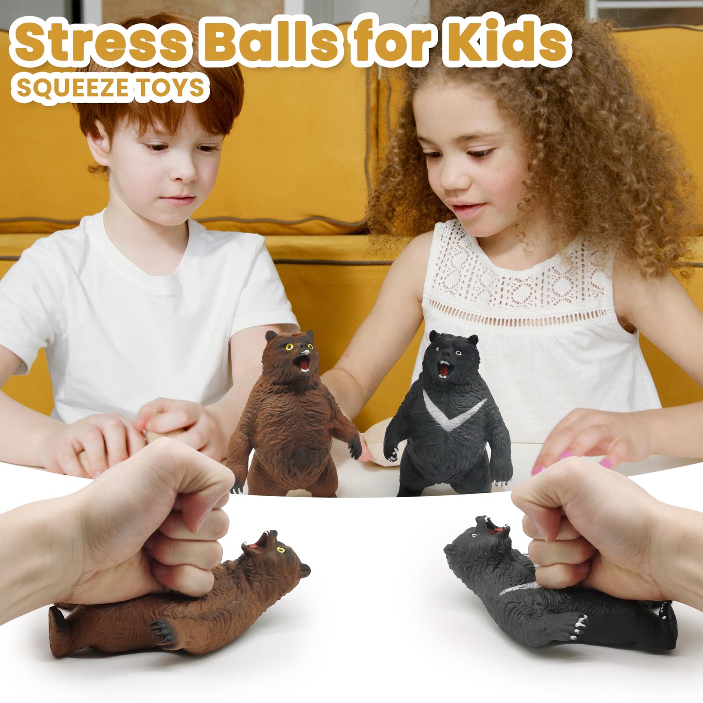 ZTATU T- Rex Dino Toys Stress Balls for Kids (1PCS) Dinosaur Squishy Toys, Autism Sensory Toys Party Favors Stretchy Toys for Ki