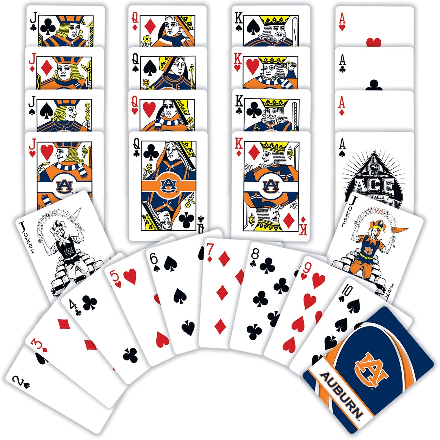 Masterpieces Ncaa Auburn Tigers, Playing Cards