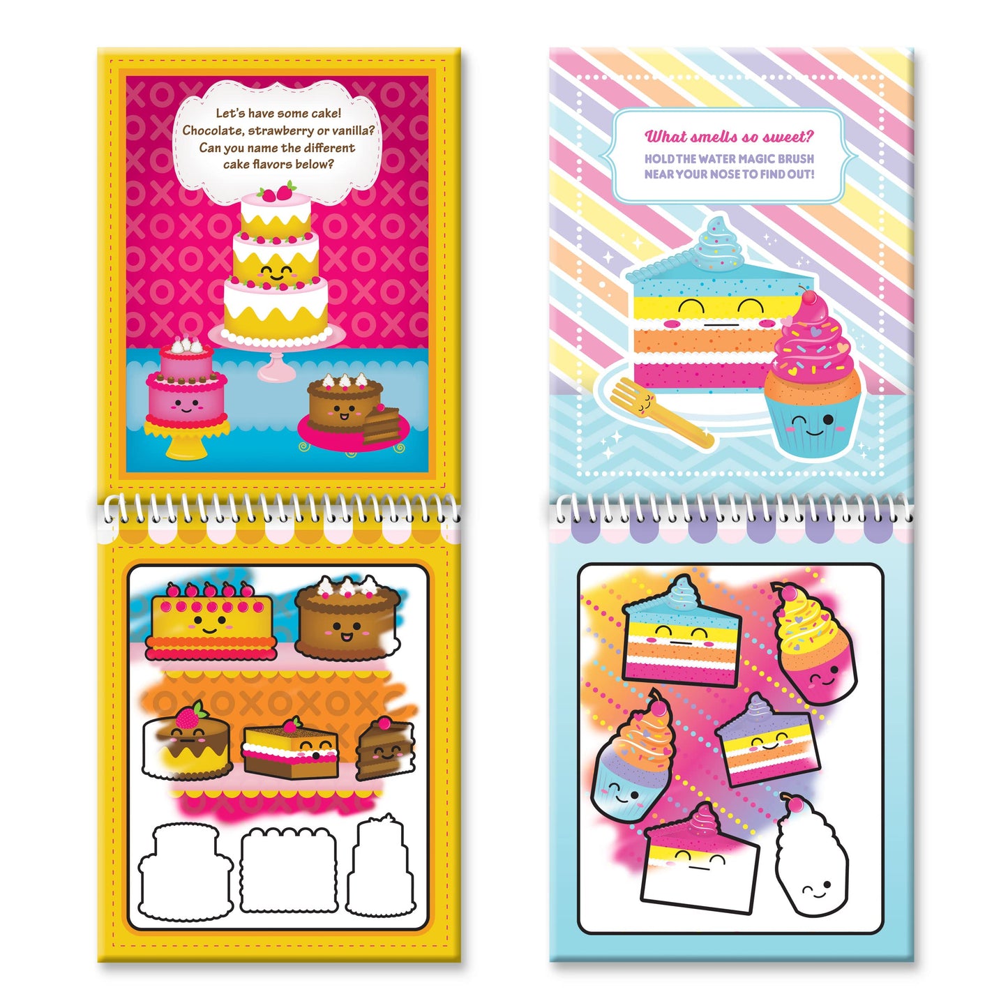 Water Magic - Scented Reusable Water Reveal Activity Books - No Mess, All Fun By Scentco (Bakery And Sweet Sparkle)
