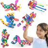 Clixo Super Rainbow, 60 Piece Pack - A Versatile, Travel Friendly Magnetic Building Toy, Flexible Design For Hours Of Fun Creative Stem Play, Great Gift For Curious Kids. Ages 4-99