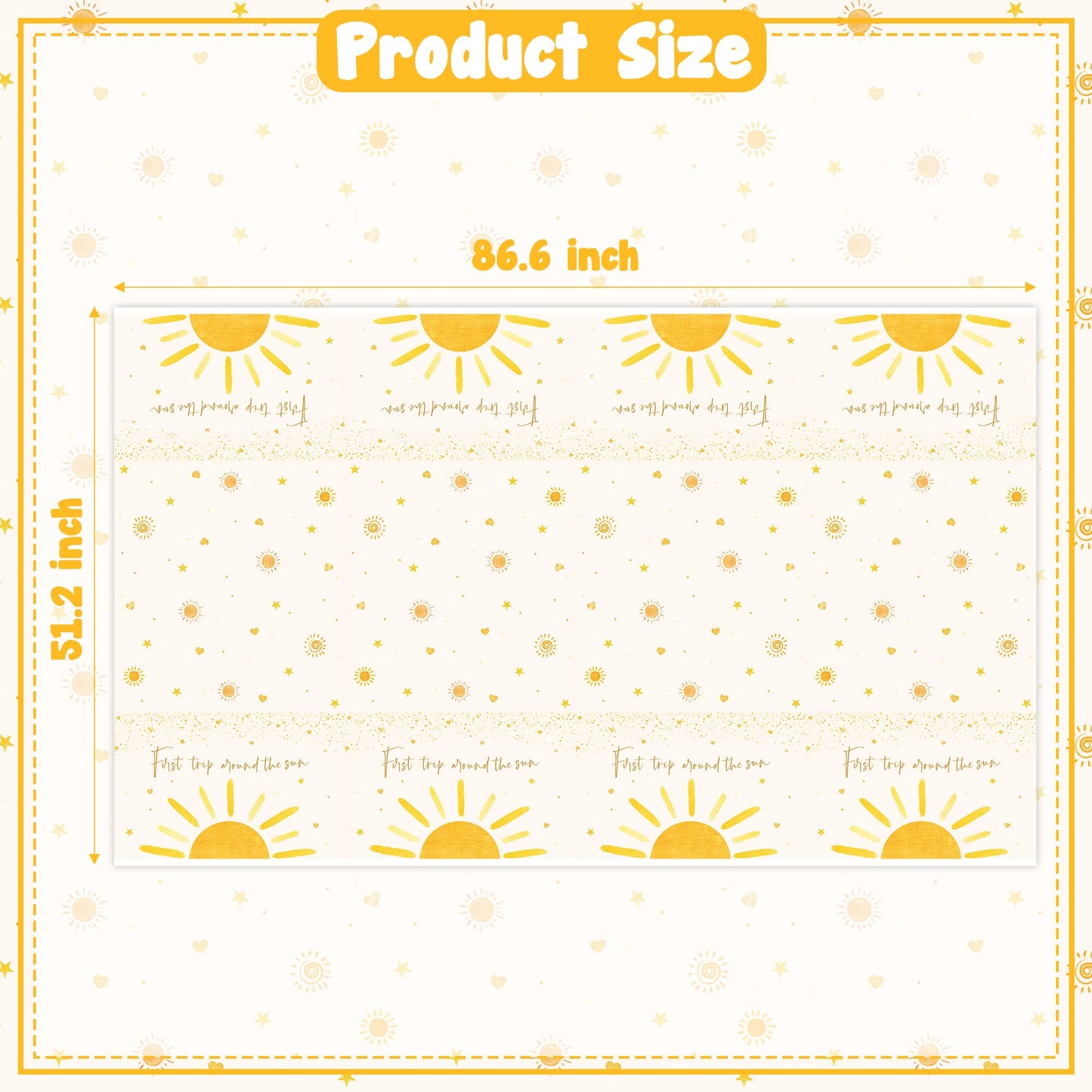 G1Ngtar 3Pcs First Boho Sun Birthday Party Tablecloths Boho Hippie Sunshine Disposable Plastic Waterproof Rectangular Table Cove