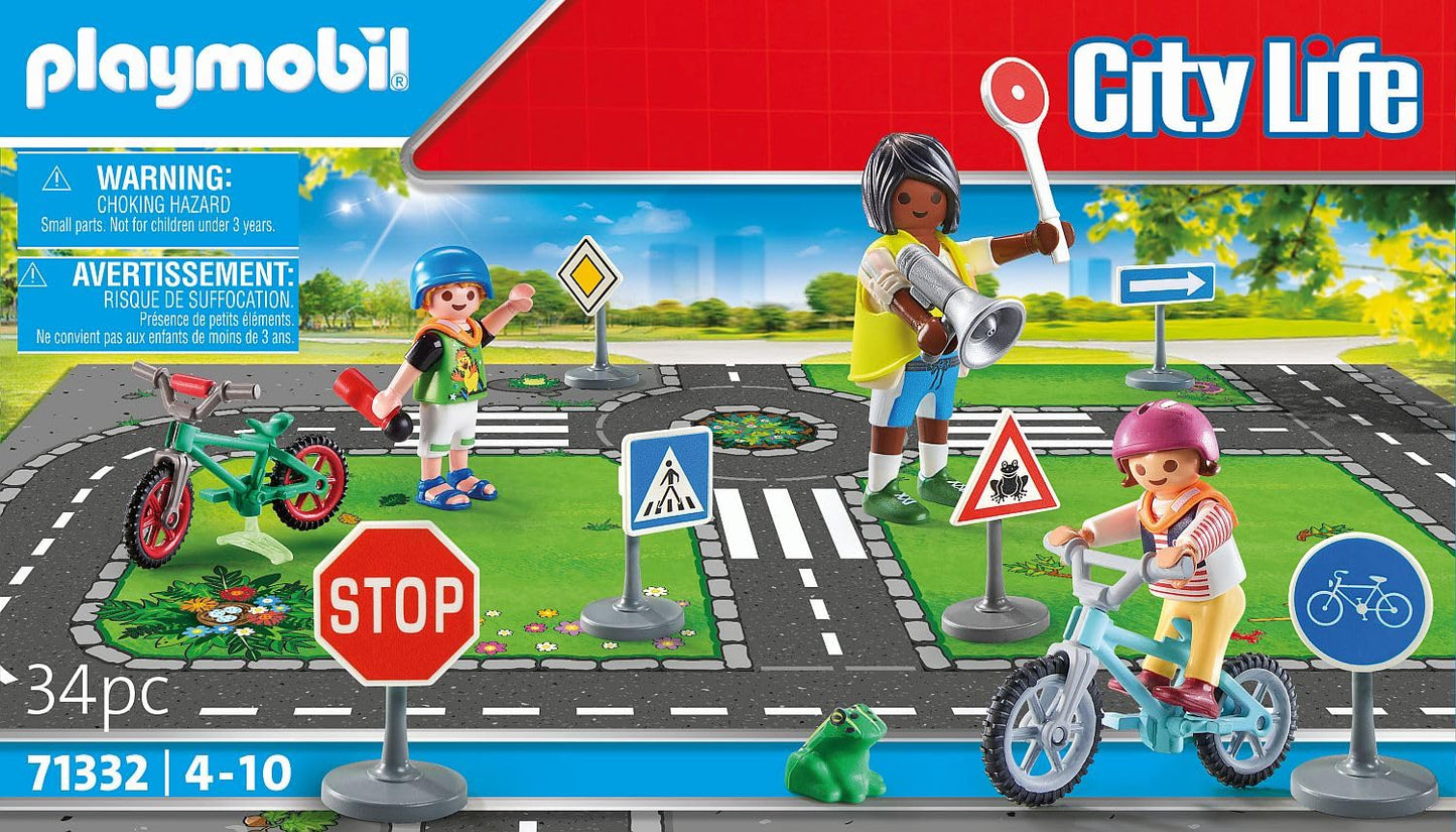 Playmobil Traffic Education Set - Multicolor, One Size, Plastic, Model 71332