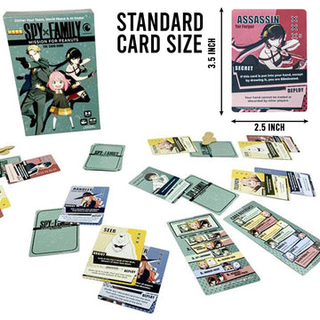 KESS Spy X Family Board Game for 3-5 Players, Ages 10+, Cardstock, Model 2759, Indoor Fun, 20-30 Min Playtime