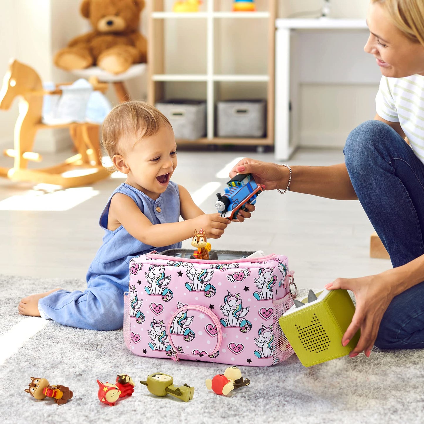Maidmax Carrying Case For Toniebox, Portable Storage Bag Compatible With Tonies Audio Player Starter Set And Tonies Figures Char