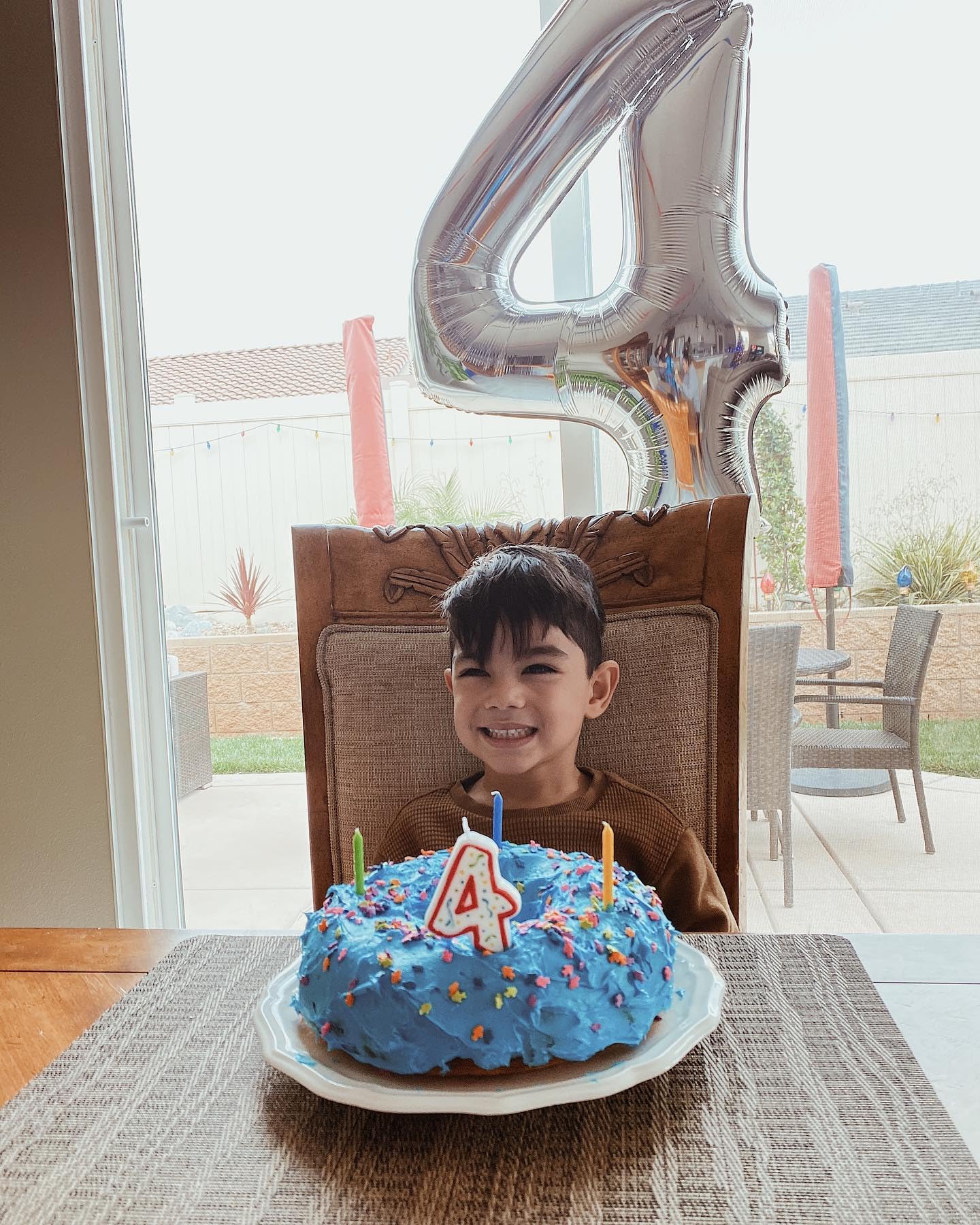 Silver Number 4 Balloon 40 Inch, 4 Balloon Number, 4Th Birthday Decorations, Silver Party Supplies For Boys Girls