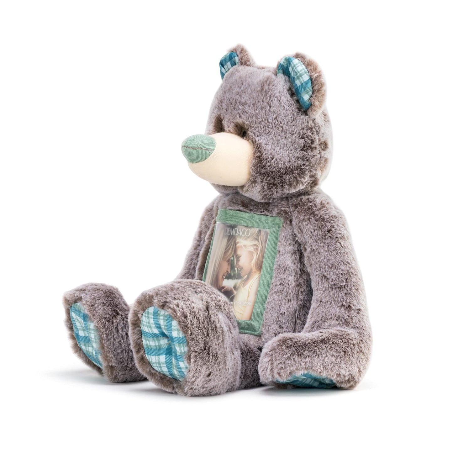 Demdaco Grandma Here To Hug Photo Natural Brown 12 Inch Plush Polyester Stuffed Bear