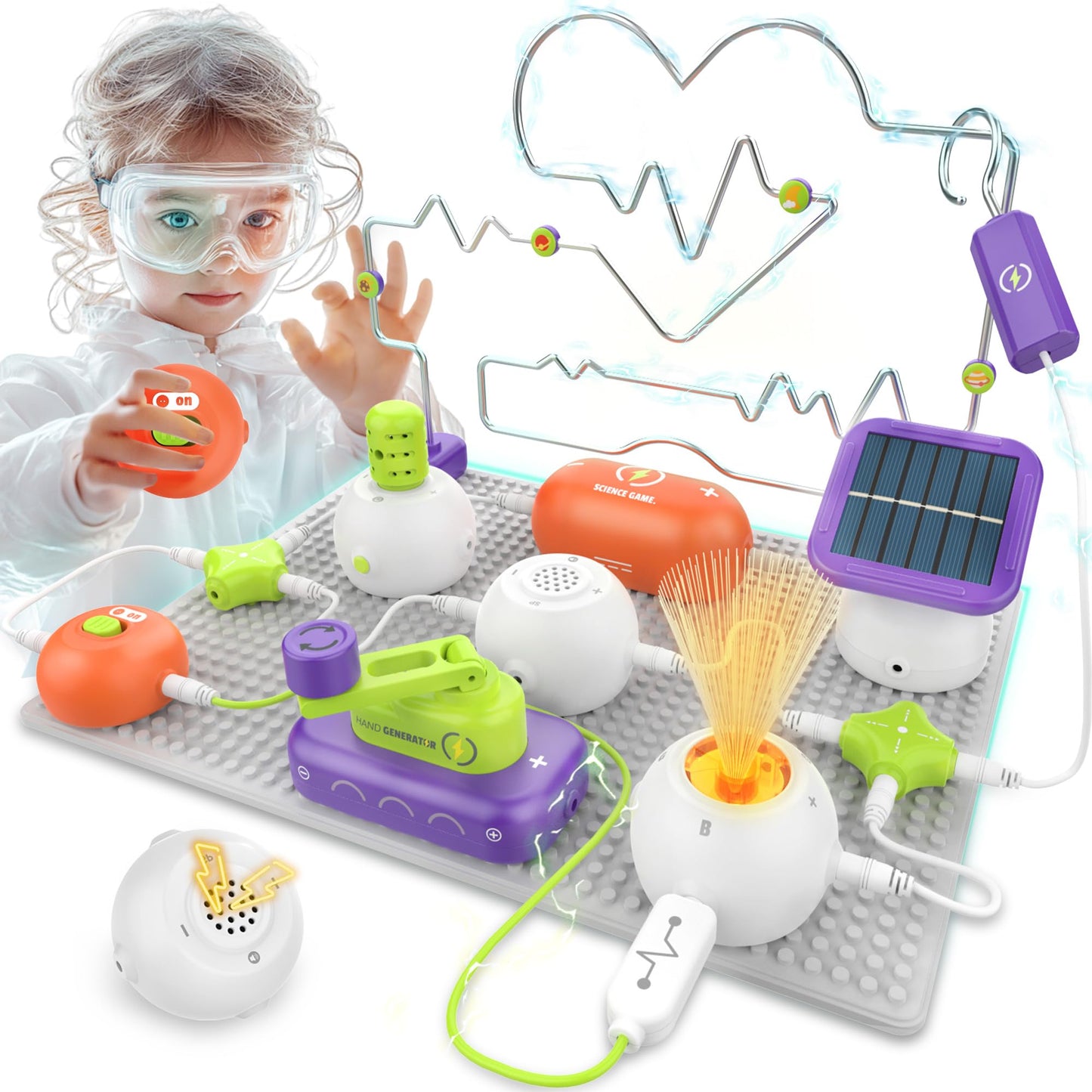 Science Kits For Kids - Stem Kits For Kids, Electronics Exploration Kit, Over 150 Projects, 14 Circuit Parts, Stem Educational T