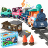 Morecoll Electric Train Set For Toddlers, Kids Train Set W/Music, Lights & Train Tracks - First Choo Choo Train For Toddlers, Ma
