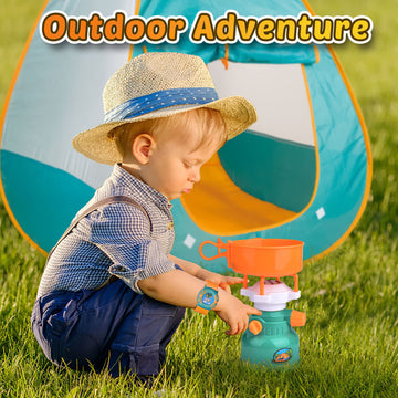 Fun Little Toys Pop Up Tent With Kids Camping Gear Set, Kids Play Tent Outdoor Toys Camping Tools Set For Kids