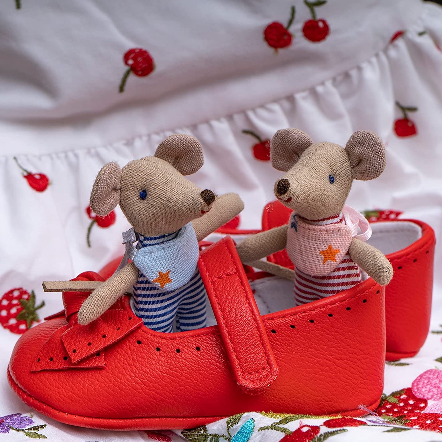Levlovs Mouse In A Matchbox Toy Baby Registry Gift (Twins Baby Mice)