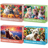 Jeacirio Puzzles for Kids Ages 6-8 - 4 x 100 Piece Puzzles for Kids Lovely Animals Large Piece Jigsaw Puzzles for Seniors Educational Toys Gifts Kids Puzzles for 4 5 6 7 8 9 Year Olds Boys Girls