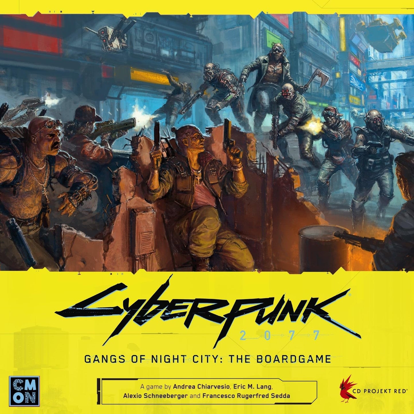 Cmon Cyberpunk 2077: Gangs Of Night City Board Game - Conquer Night City In This Immersive Sci-Fi Strategy Game! Adventure Game,