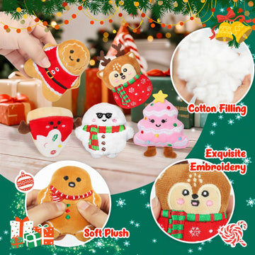 Emotional Plush Advent Calendar 2025 for Kids or Teens with 25 PCS Mini Collectible Plushies Stocking Stuffers Unique Christmas Gift for for Kids Teens & mature-themeds Cute Plush Pals for Christmas Countdown