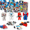 Transformers 1 Step Flip Changers Earthspark Action Figure Set - Bundle of 4 Toys: Wheeljack, Optimus Prime, Megatron, Terran Tw