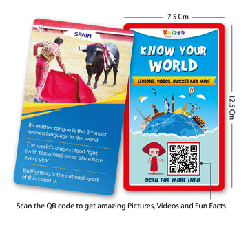 Kaizen Microlessons Smart Cards To Enhance General Awareness For Age 6-15, Learn While Playing, General Knowledge For Kids, (Com