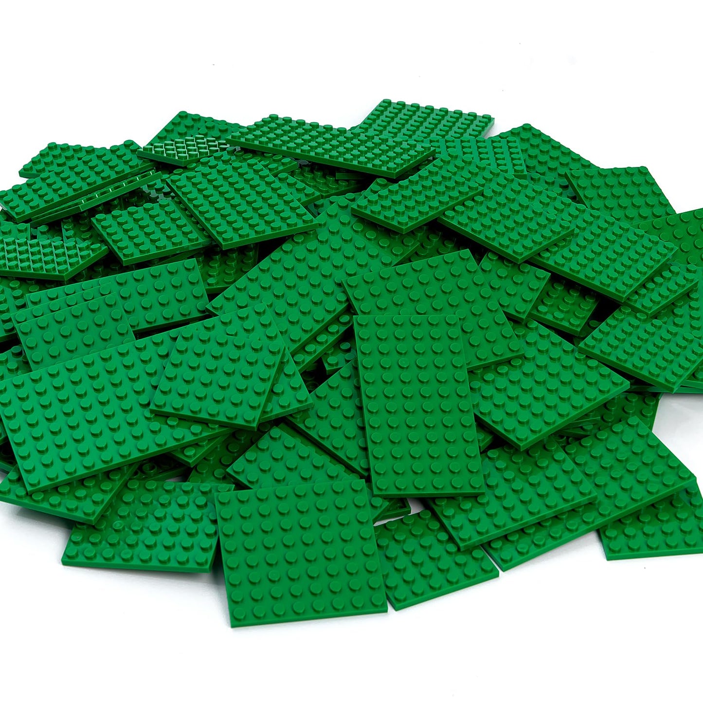 Mannidoo 110 Pieces Classic Building Plates, 11 Sizes Small Baseplates Multipacks - Compatible With All Major Brands Pieces, Fla