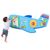 Spark & Wow Airplane Activity Wall Panels - Ages 18M+ - Montessori Sensory Wall Toy - 6 Activities - Busy Board - Toddler Room D