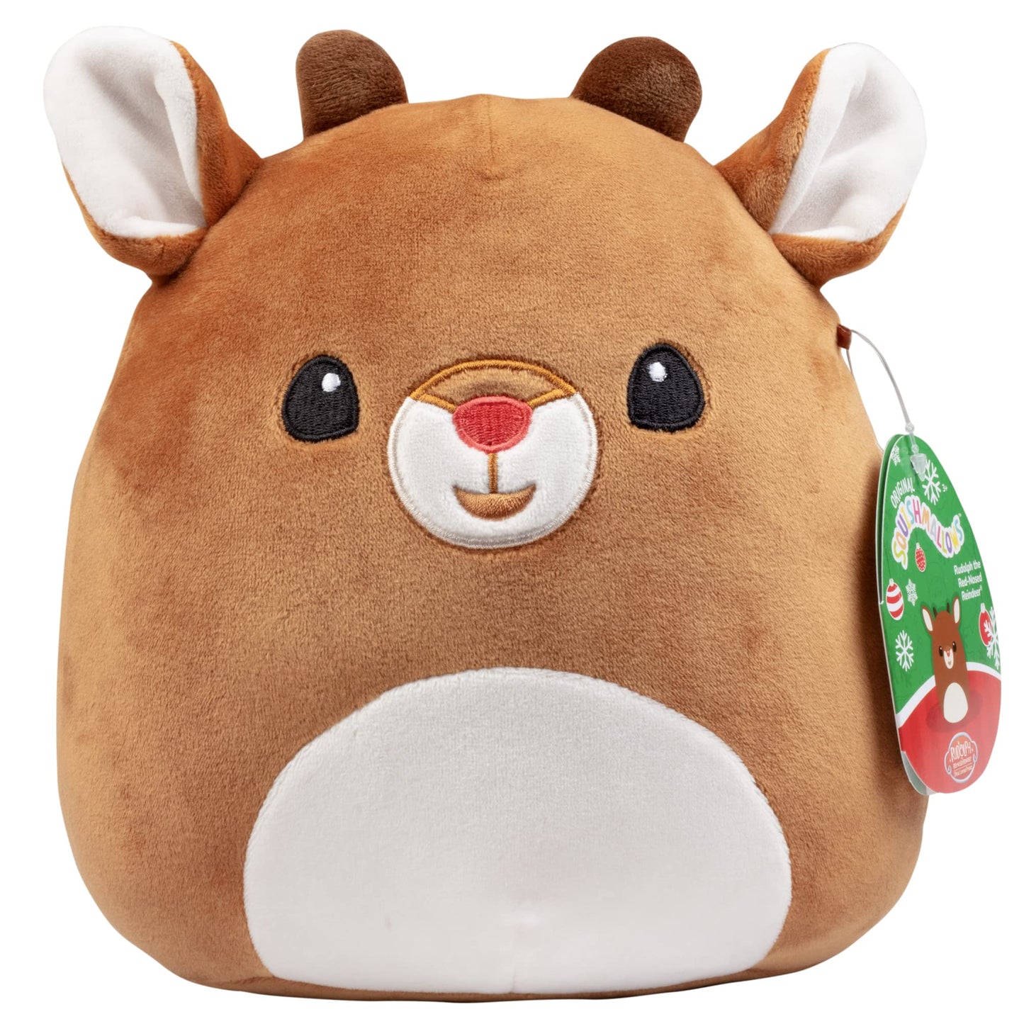 Squishmallows 8-Inch Rudolph & Clarice - Rudolph The Red Nosed Reindeer Set - Official Jazwares Plush - Collectible Soft & Squis