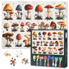 1000 Pieces Puzzle for Adults- A Vibrant Collection of Edible Mushrooms in Diverse Shapes Picture Jigsaw Puzzles Difficulty Puzz
