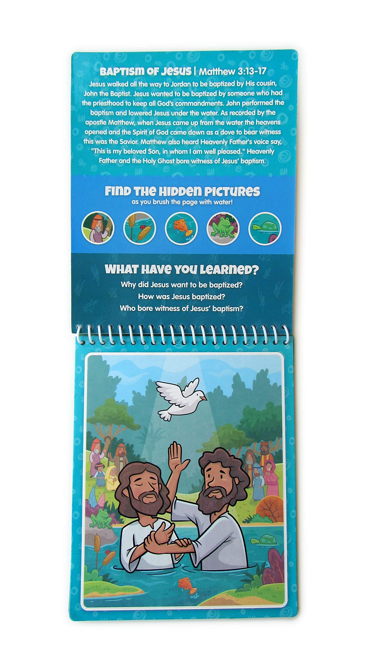 Kangatoys Water Reveal Coloring Scripture Book For Kids Ages 3+. New Testament Bible Stories: Preschool, Elementary, Primary, Ch