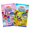 Melissa & Doug Take-Along Magnetic Jigsaw Puzzles Travel Toy 2-Pack Farm, Princesses