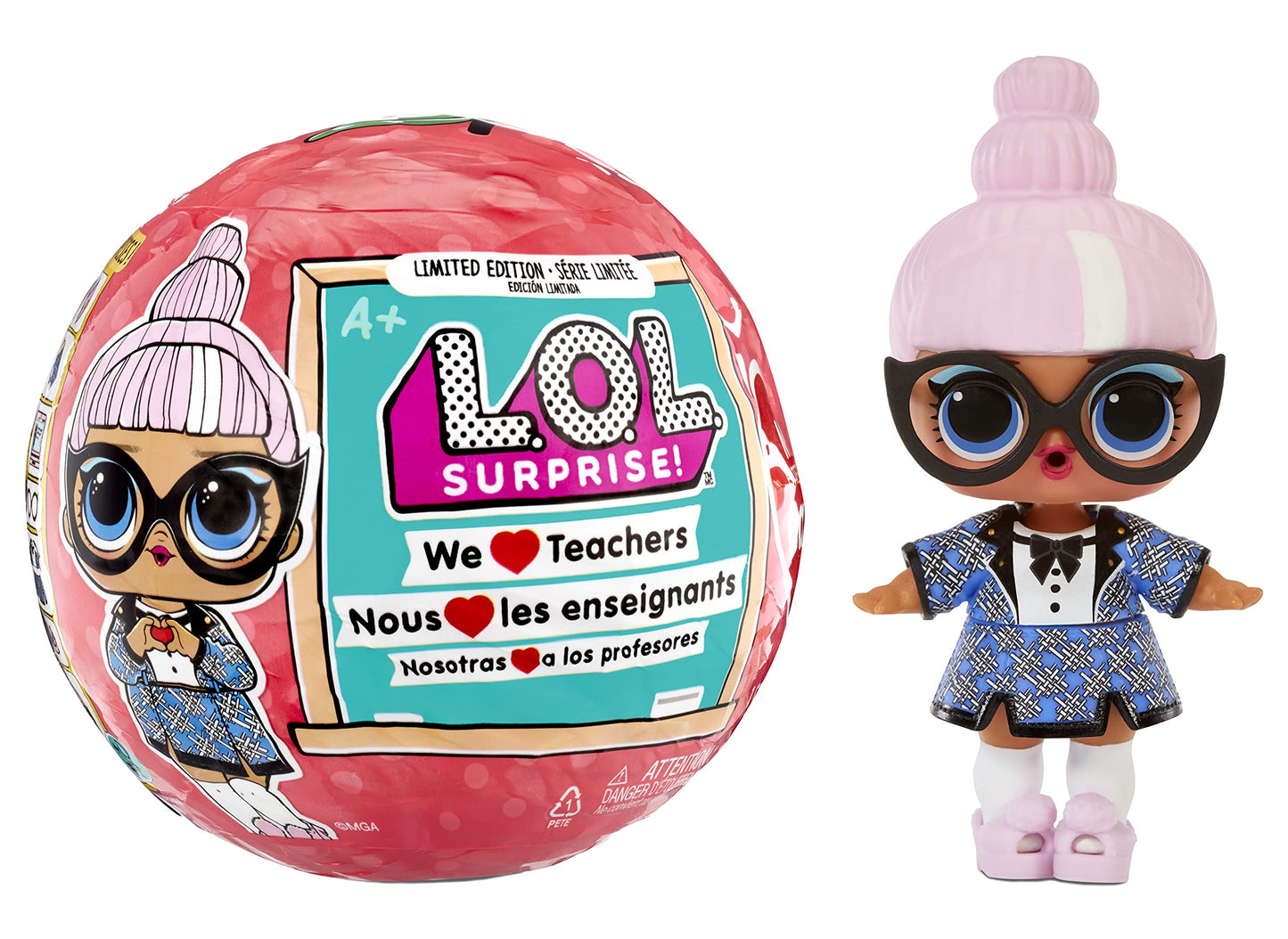 L.O.L. Surprise! Mga Cares Collectible, 7+ Surprises Limited Edition Teachers Appreciation Doll With School Themed Accessories, Gift For Kids, Toys For Girls Boys Ages 4 5 6 7+ Years Old