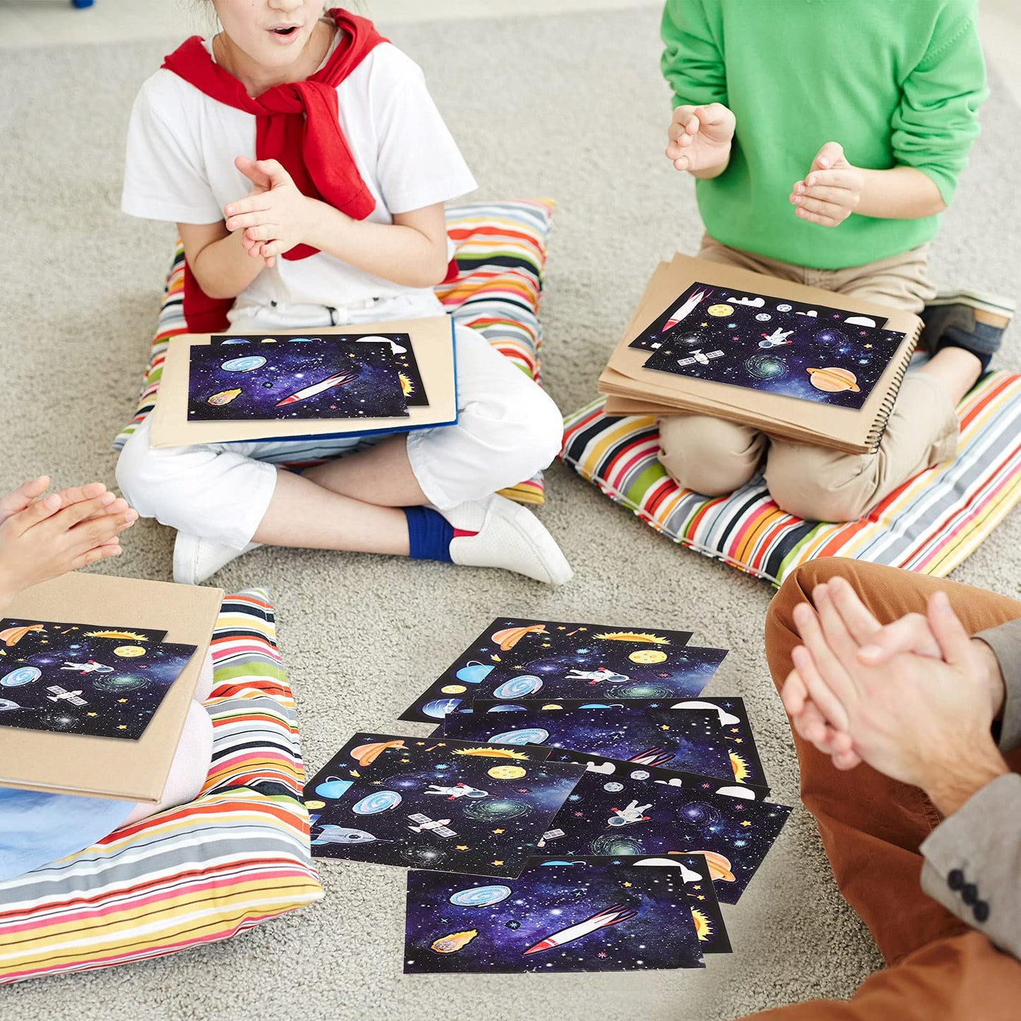 Space Stickers For Kids Solar System Astronaut Stickers Mix And Match Outer Space Stickers Diy Outer Space Wall Make Your Own Sticker For Kids Educational Learning Birthday (48 Sheets)