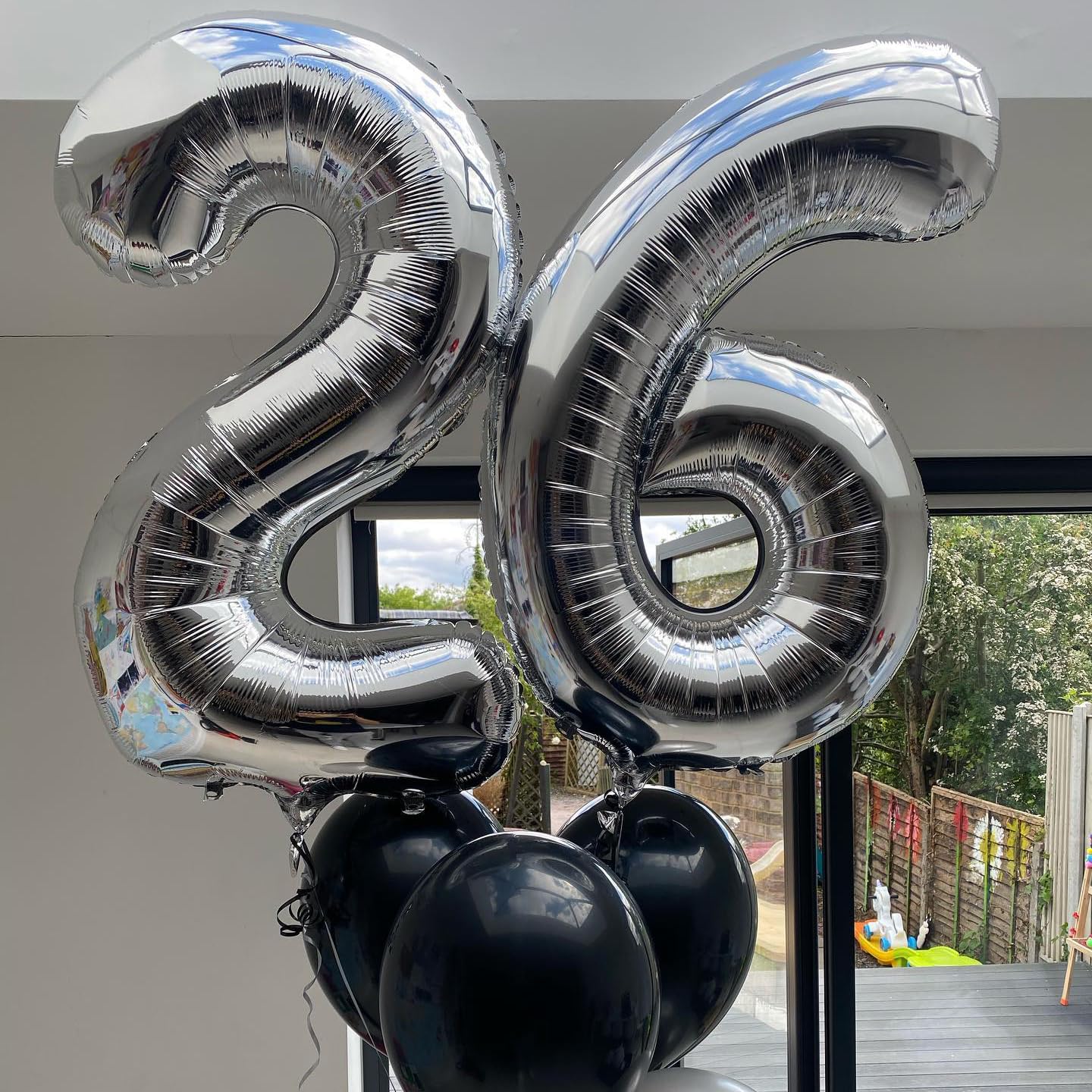 2 Number Balloons Silver 2 Balloons Number 40 Inch Number 2 Foil Mylar Balloons For 2 Birthday Anniversary Events Party