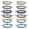 Yanmin 12 Pcs Braided Friendship Bracelets For Teen Boys Woven Paracord Bracelets Set Valentines Exchange Gifts Easter Basket Fi