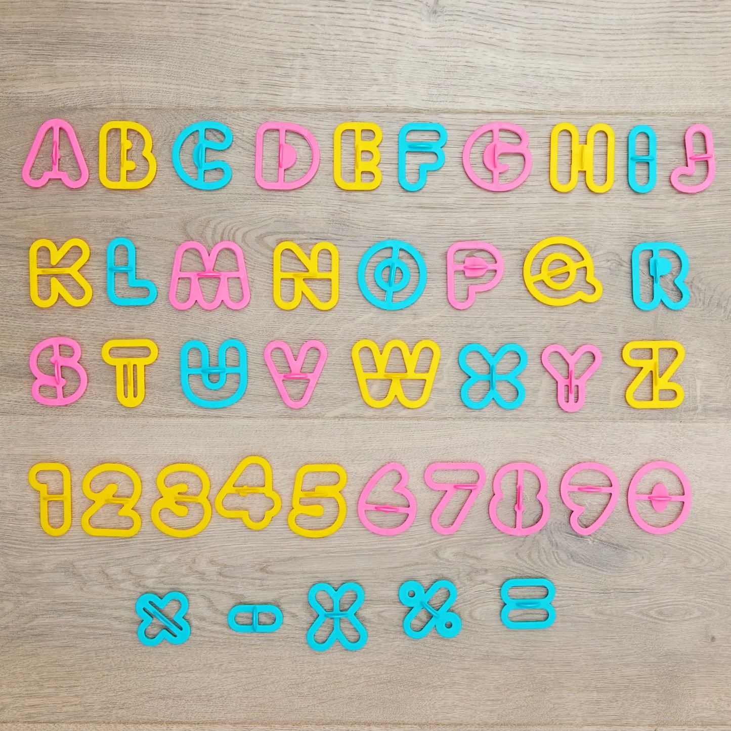 Colorations Alphabet & Number Cutter Set - 41 Pieces