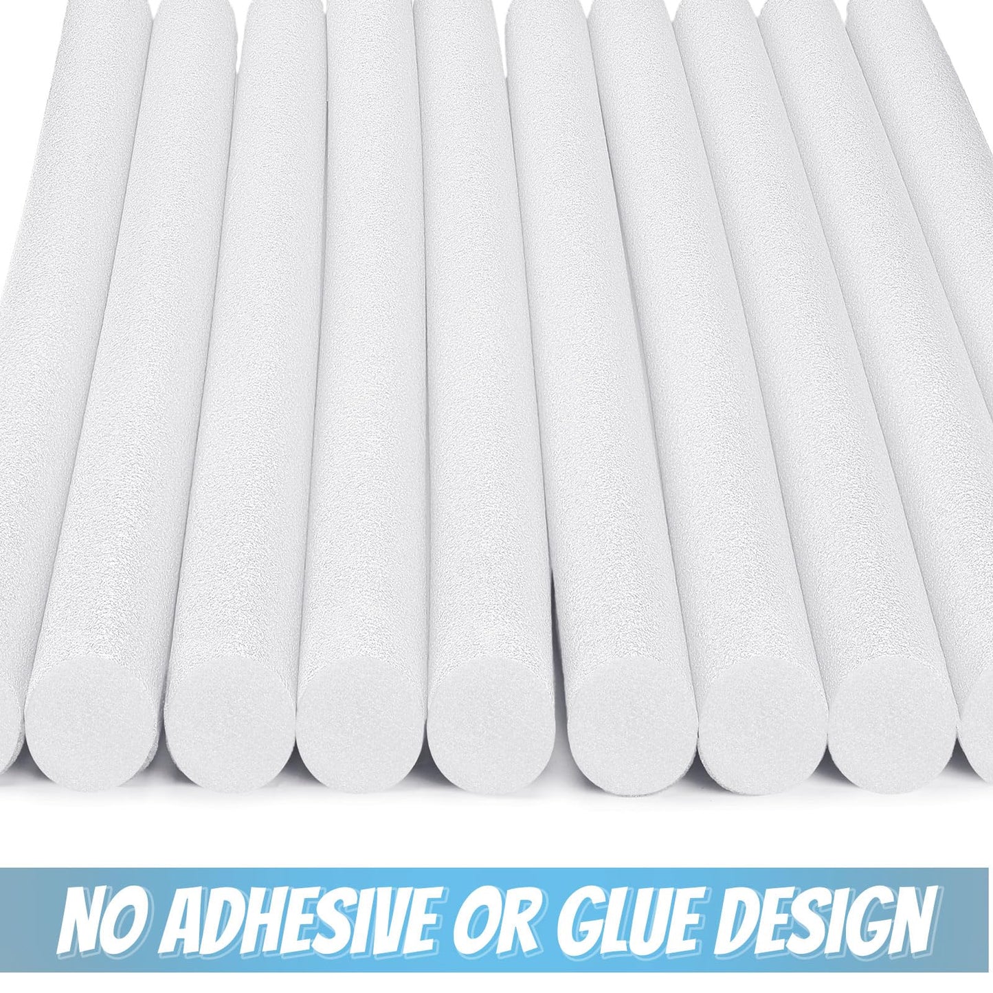 Kathfly 12 Pcs Floating Pool Noodles Foam Tube 1.5 X 35 Inches Floating Foam Tube Round Solid Foam Noodle For Adults Floating Sw