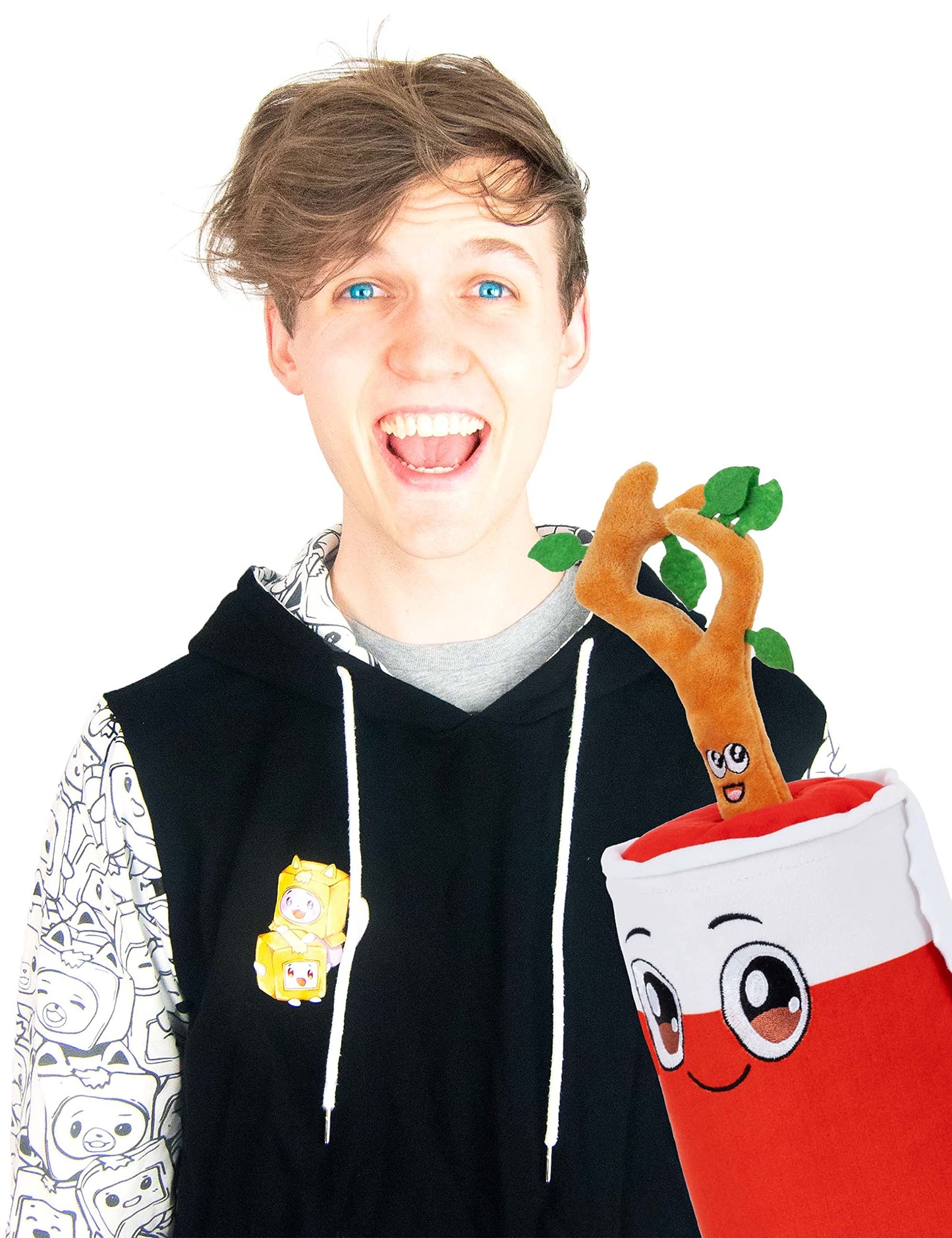 Lankybox Official Merch - Sticky N’ Canny Plush Toy - Stuffed Plushies - Soft Lanky Box Plushy - Official Store
