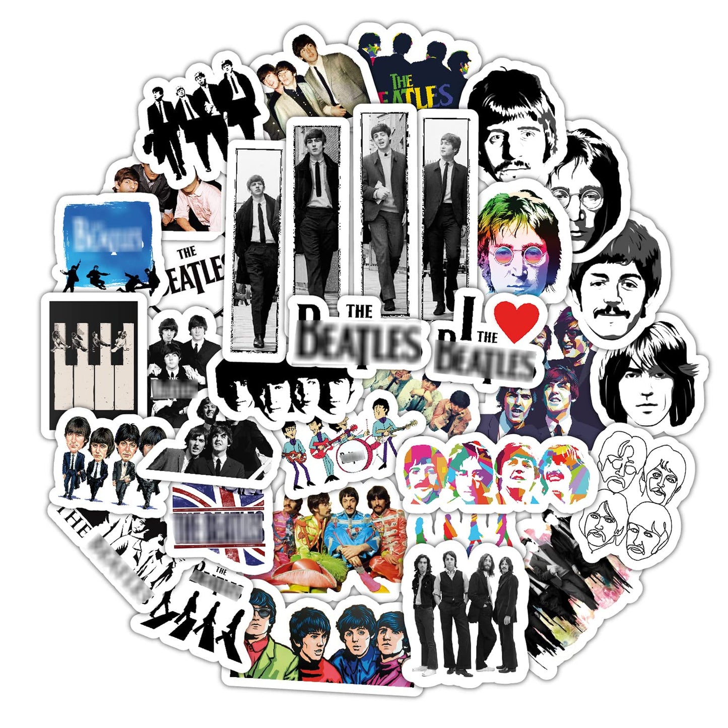 Bulbacraft 35 Pcs The Beatle Stickers For Adults, The Beatle Gifts, The Beatle Memorabilia And Gifts, The Beatle Merch, The Beat