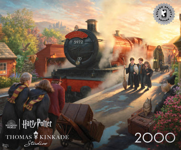 Ceaco - Silver Select - Kinkade - Harry Potter - 2000 Piece Jigsaw Puzzle For Adults -Challenging Puzzle Perfect For Game Nights
