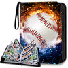 Hesplus 900 Pockets Baseball Card Binder, Baseball Trading Cards Display Case With Baseball Card Sleeves Card Holder Protectors
