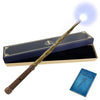 Champwe Light Up Magic Wizard Wand Rechargeable Illuminating Toy For Kids Witch Collection Cosplay Accessories With Spellbook And Gift Box (Leaf)
