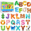 Magnetic Letters, Fridge Alphabet Magnets Abc For Toddlers 1-3, 26 Pcs Cute Animal Uppercase Refrigerator Toys, Preschool Spelli