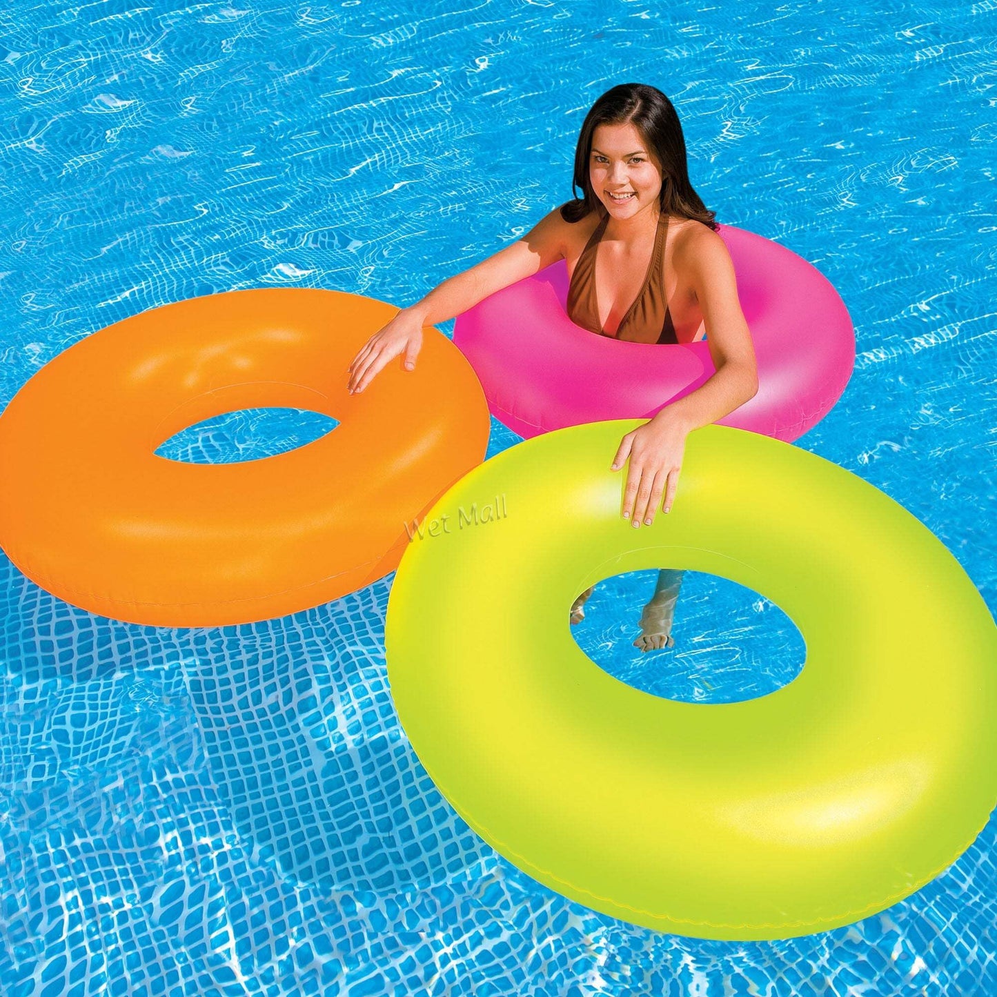 Intex Frost Tube Inflatable Sturdy Swim Pool, 36'' (Color May Vary),(2-Pack Assorted)