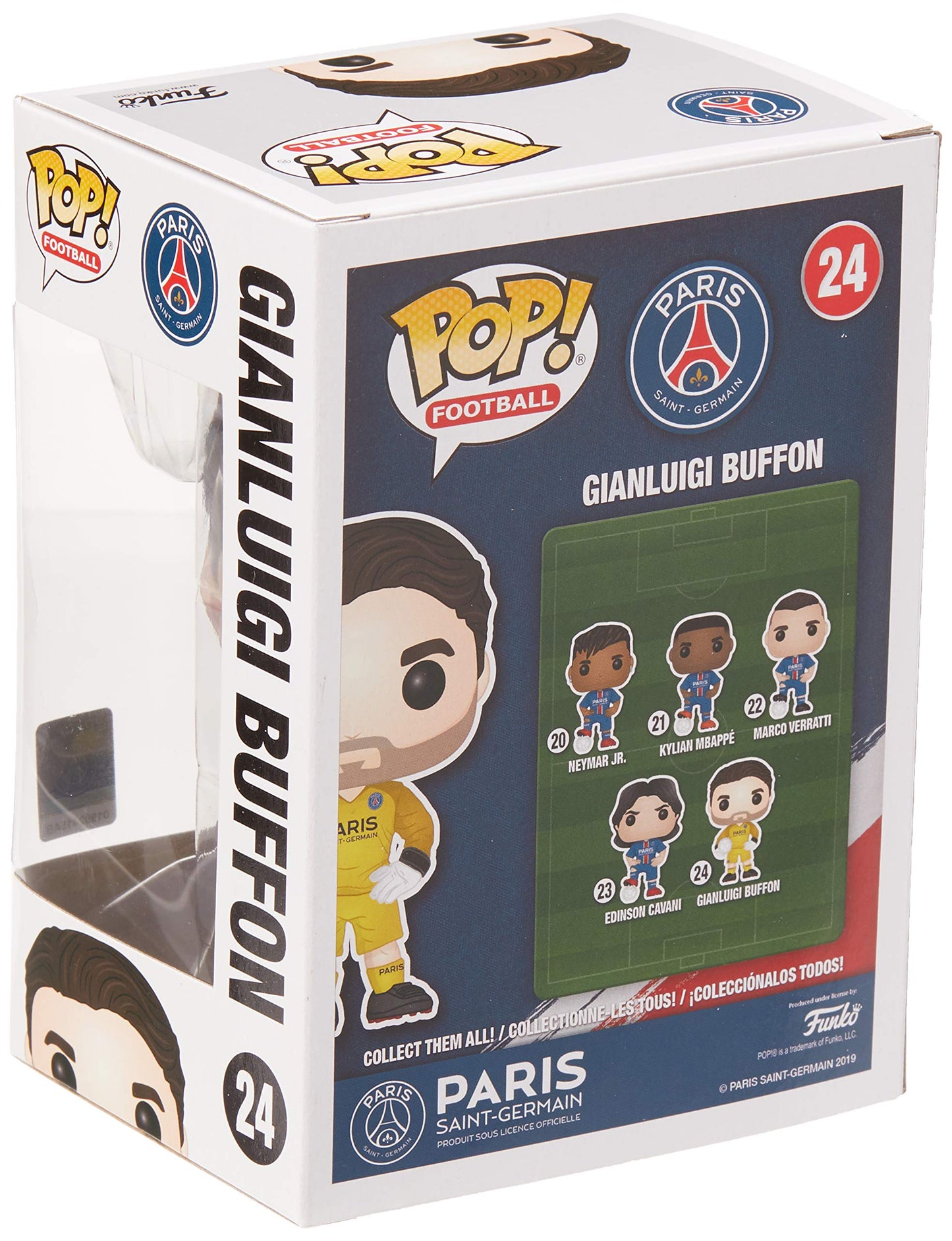 Funko 39909 Pop Football: Gianluigi Buffon (Psg) Collectible Figure, Multicolour