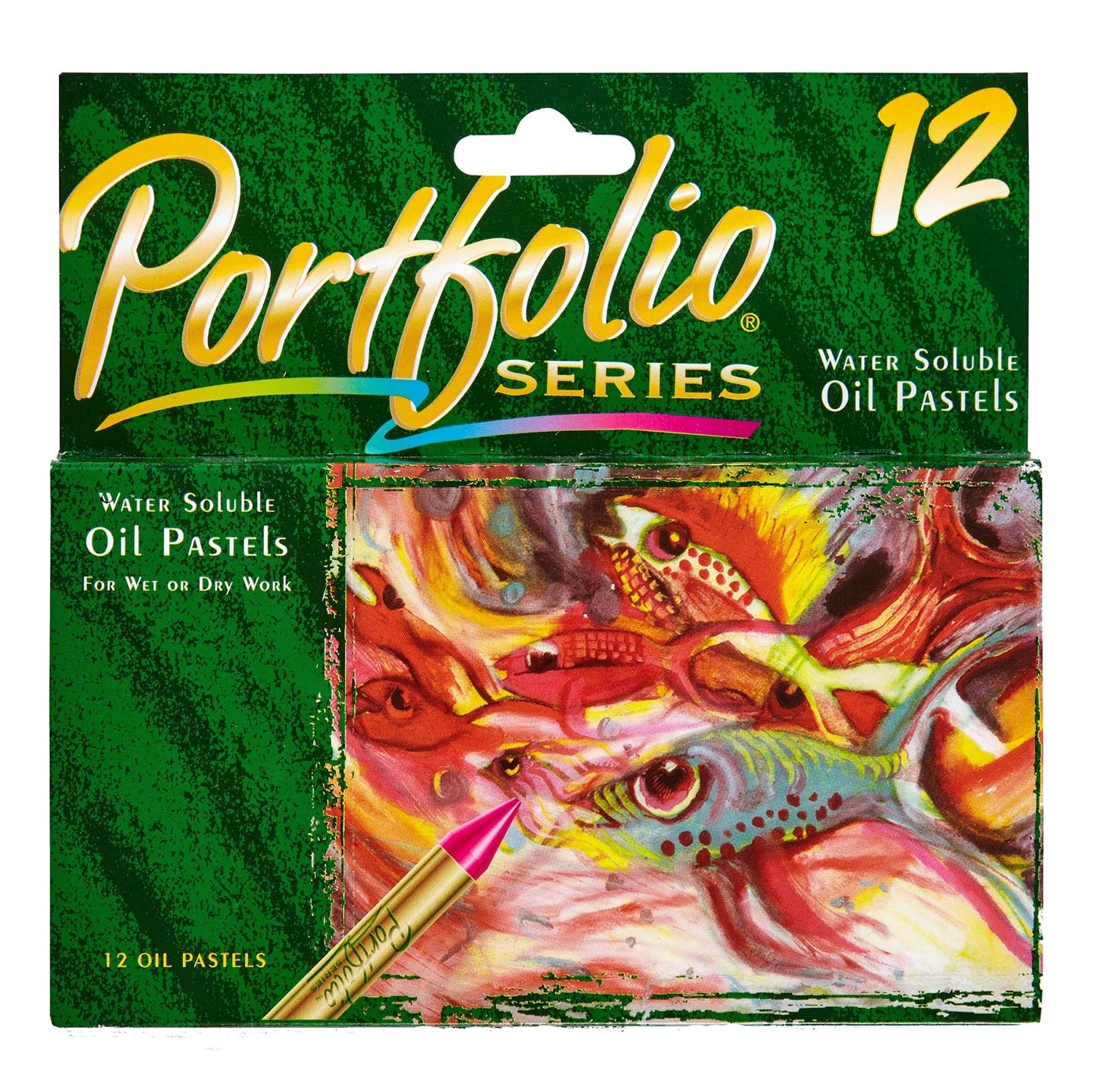 Crayola Oil Pastels Portfolio Series, Water Soluble, Colors May Vary, 12 Count (52-3612)
