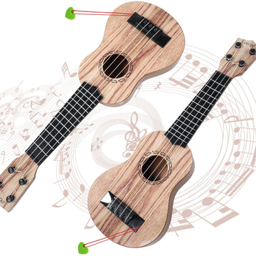 Raimy 17In Kids Ukulele Guitar - 4 Strings Mini Guitar Children Musical Instruments Educational Toys With Picks For Toddler Kids
