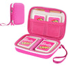 Procase Hard Playing Card Game Carrying Case, Travel Storage Box Holds 300+ Trading Cards, Bag Holder For Classic Board Game Uno, Five Crowns,Skyjo, Playmonster And More (Case Only) -Pink