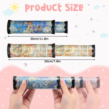 Yunsailing 12 Pack Magic Kaleidoscope World Kaleidoscope Classic Toys Retro Toys Stretchable Long Kaleidoscope Bulk Party Favors Educational Science Developmental Toy For Boy Girl Adults Birthday
