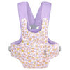 Gagaku Baby Doll Carrier For Toddler Toy Baby Carrier For Dolls Accessories Doll Carrier For Little Girls – Purple (With Pink Flowers)