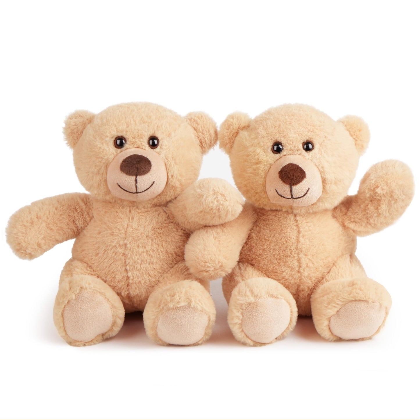 Benben Teddy Bear Stuffed Animals, 8 Inch Teddy Bear Bulk, 2 Pack Baby Bear Plush Toy For Baby Shower Decoration, Gift For Boys Girls, Girlfriend, Valentine'S Day, Birthday