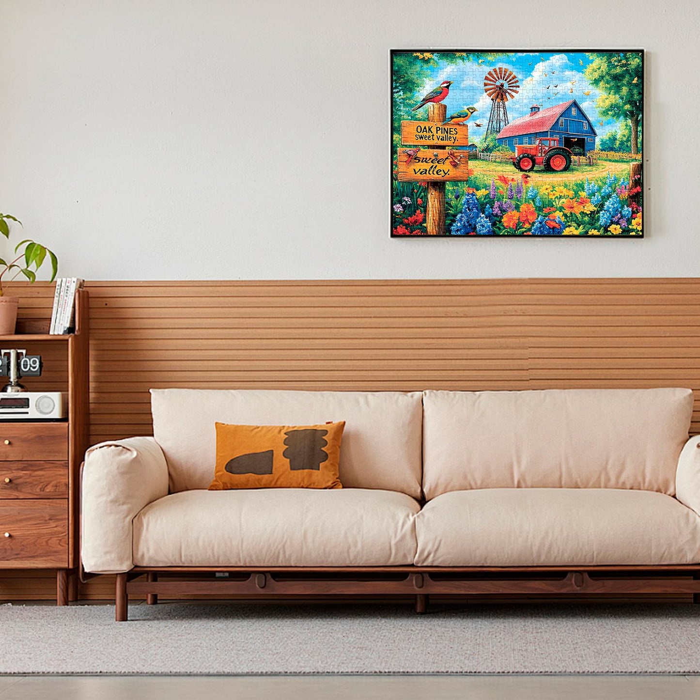 500 Pieces Puzzles For Adults, Colorful Spring Farm Puzzle For Adults Childern Seniors, Recycled Paper Bird Jigsaw Puzzle 500 Pi