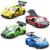 KIDAMI Pull Back Cars for Kids, Vehicles Race Toys, Diecast Cars Playset with Door Openable, Friction Powered Cars Toys for Todd