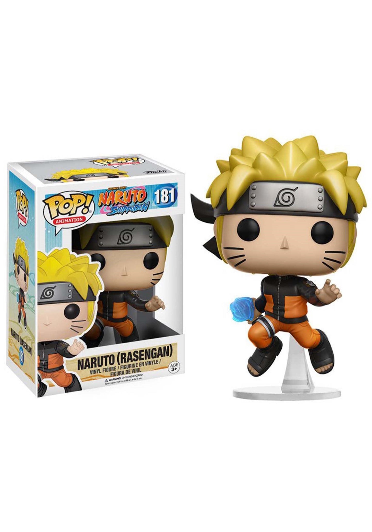 Funko Pop Anime: Naruto Shippuden (Rasengan) Toy Figure, Multicolor, Standard