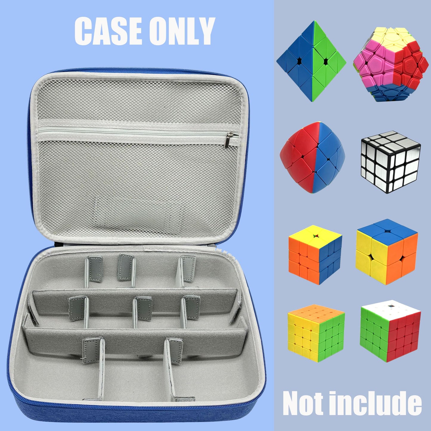 Speed Cube Travel Storage Case Bag Compatible with Shashibo/for Rubiks/for Roxenda Brain Teaser Fidget Toy. Carrying Holder for